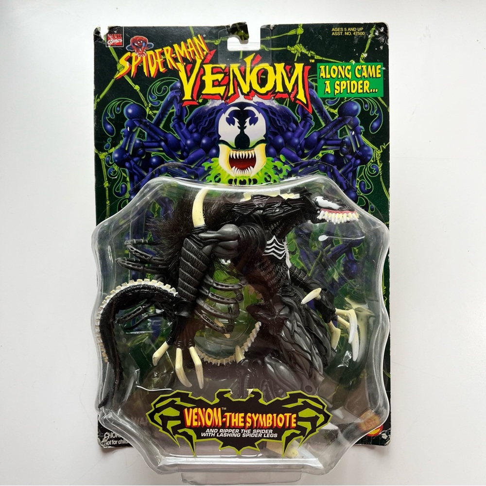 Vintage Marvel Comics Spider Man VENOM Symbiote Action Figures 1997